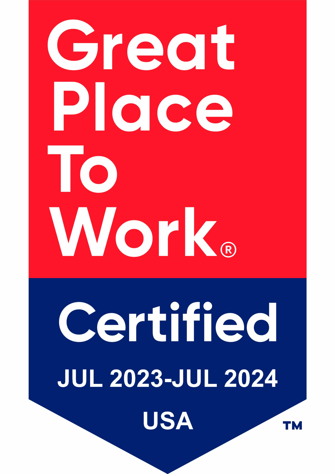 Great place to work badge